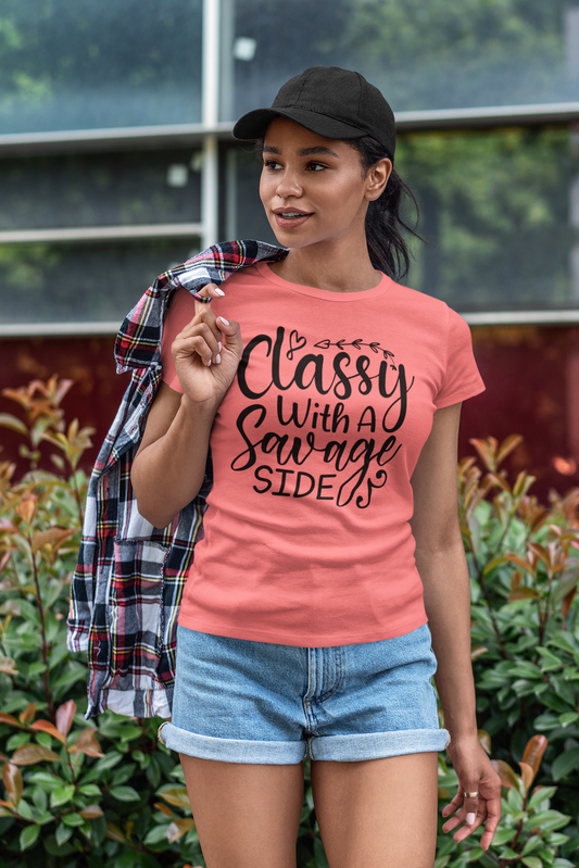 Classy With a Savage Side (T-Shirt)