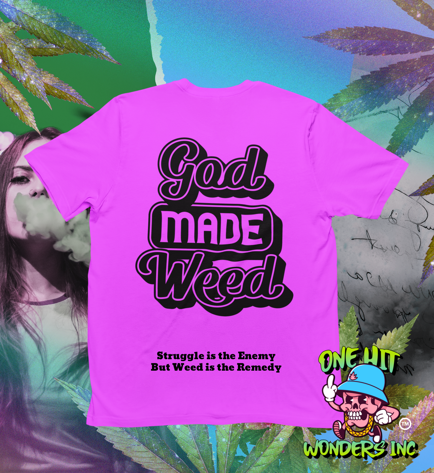 God Made Weed. Unisex Graphic T-shirt