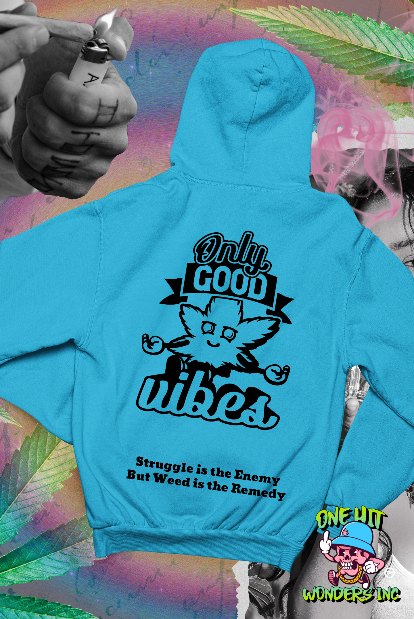 Only Good Vibes. Graphic Hoodie