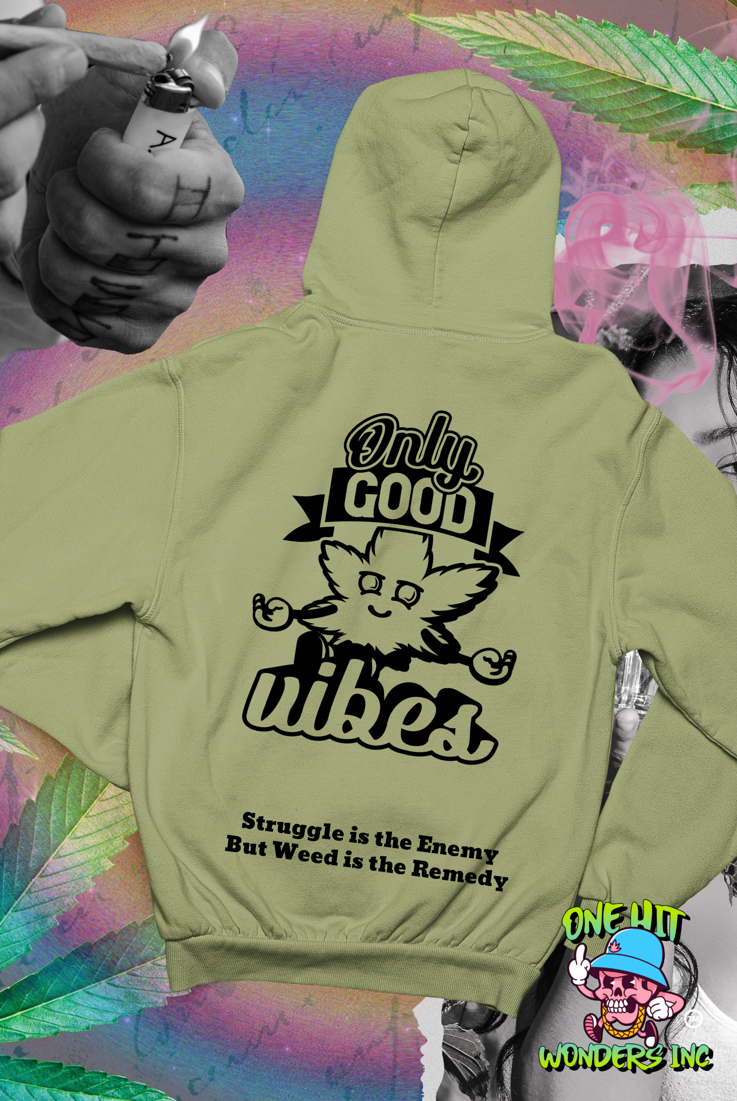 Only Good Vibes. Graphic Hoodie