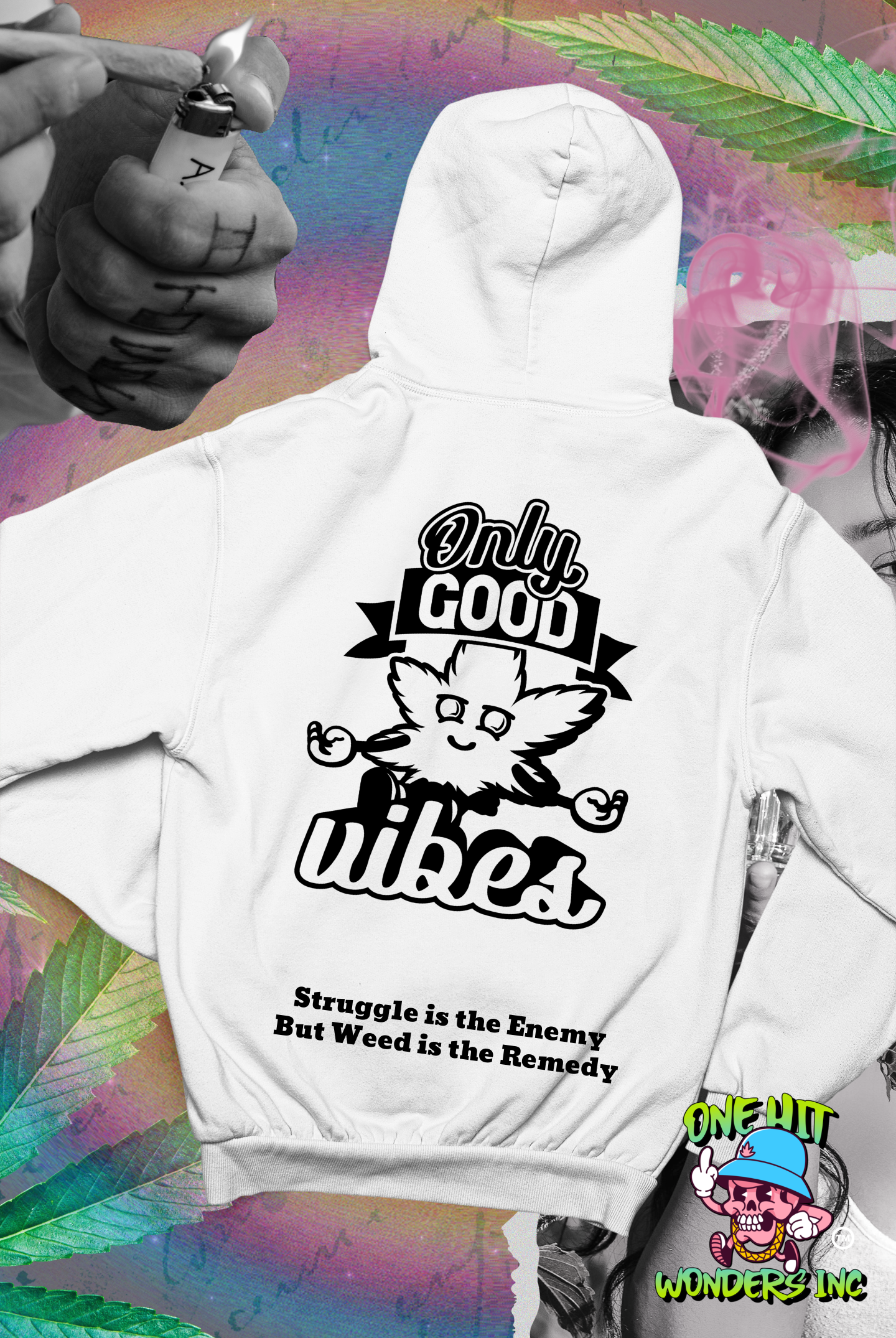 Only Good Vibes. Graphic Hoodie