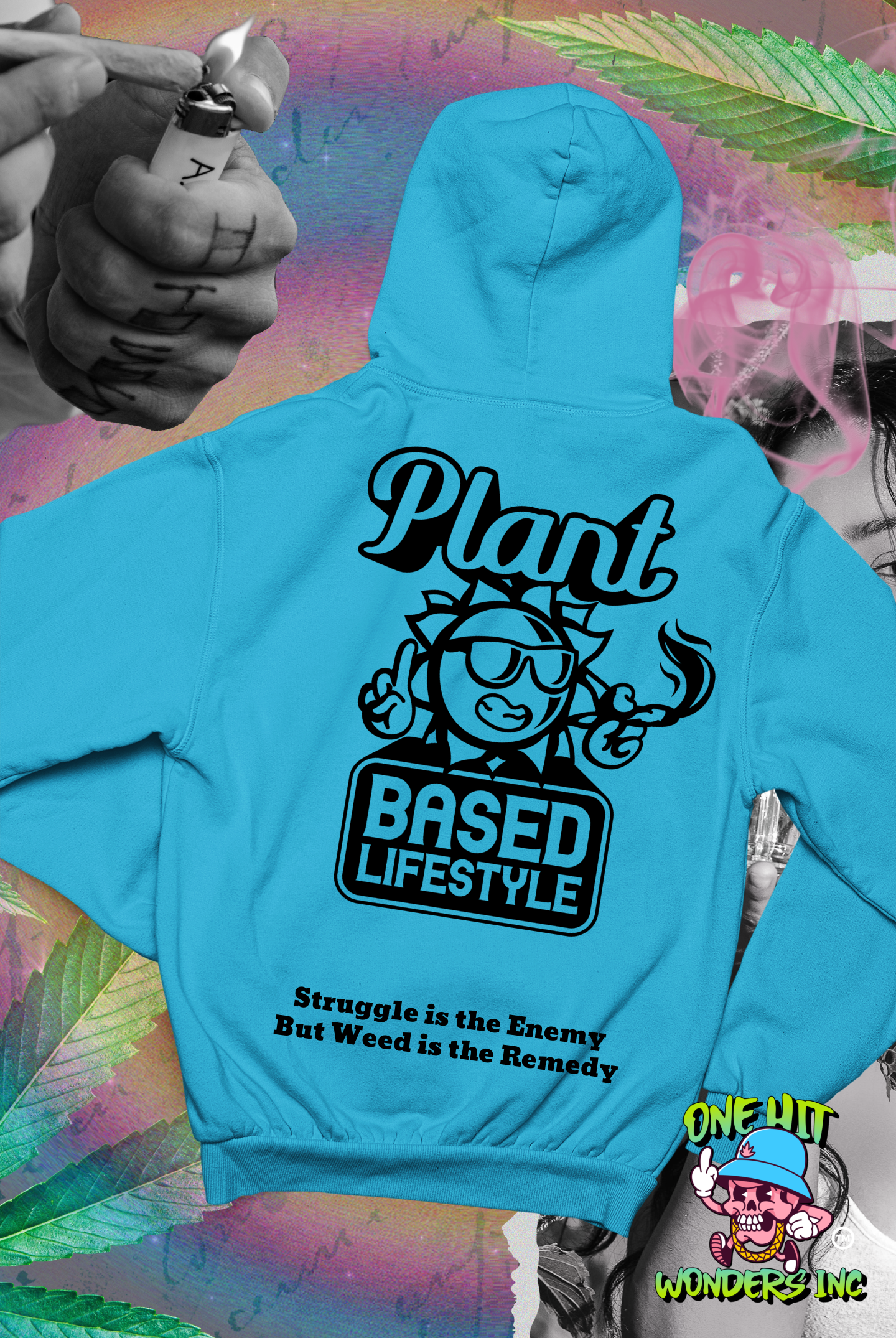 Plant Based Lifestyle. Graphic Hoodie