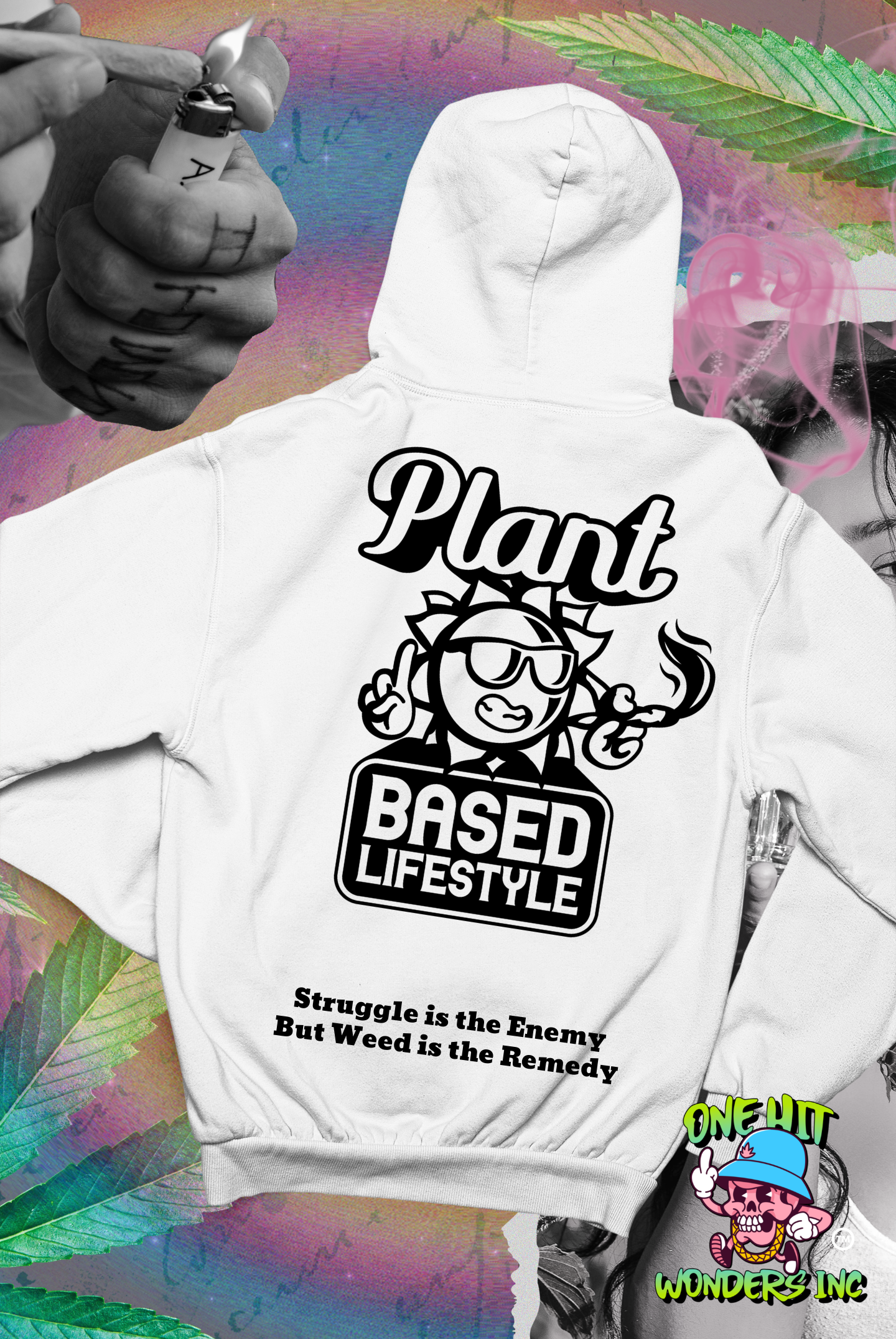 Plant Based Lifestyle. Graphic Hoodie