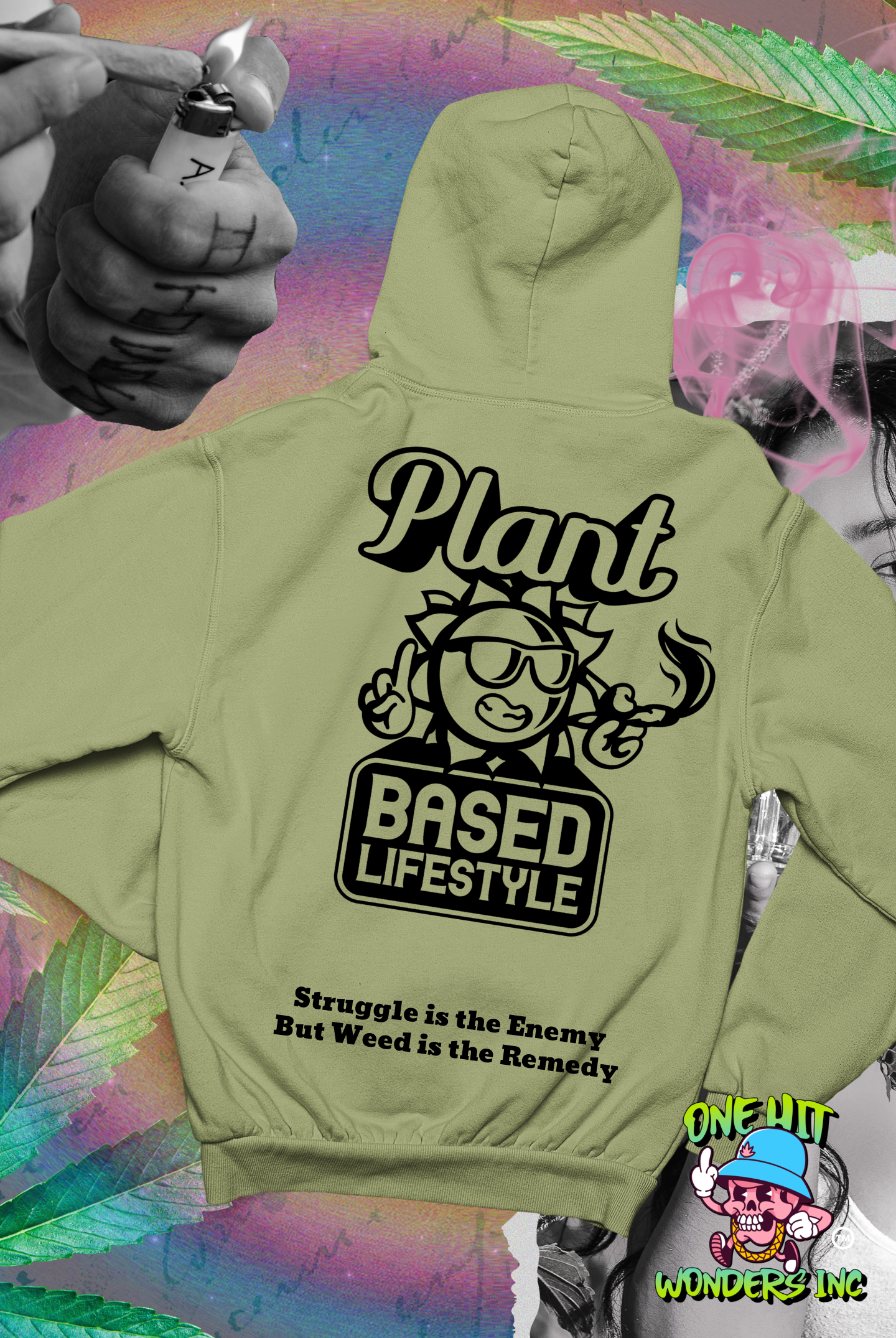 Plant Based Lifestyle. Graphic Hoodie