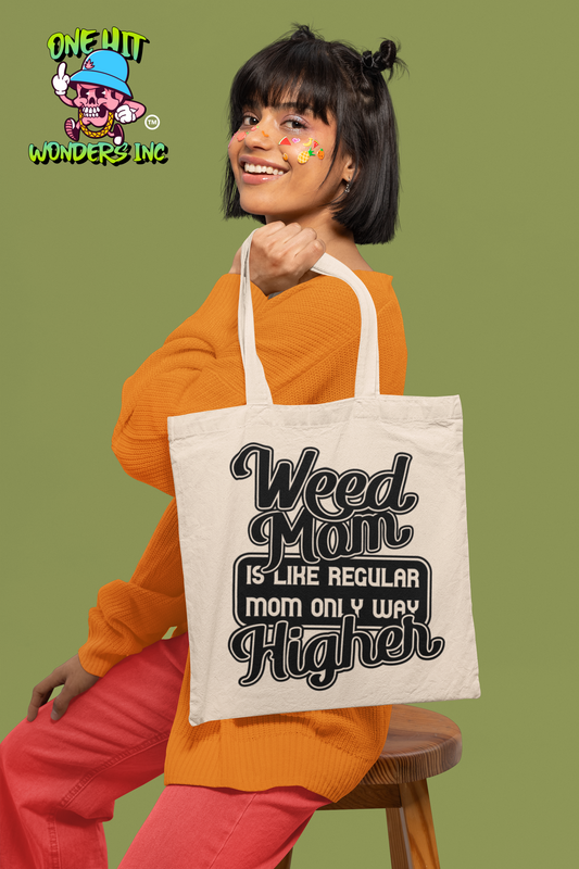 Weed mom is like regular mom. Jumbo Tote Bag